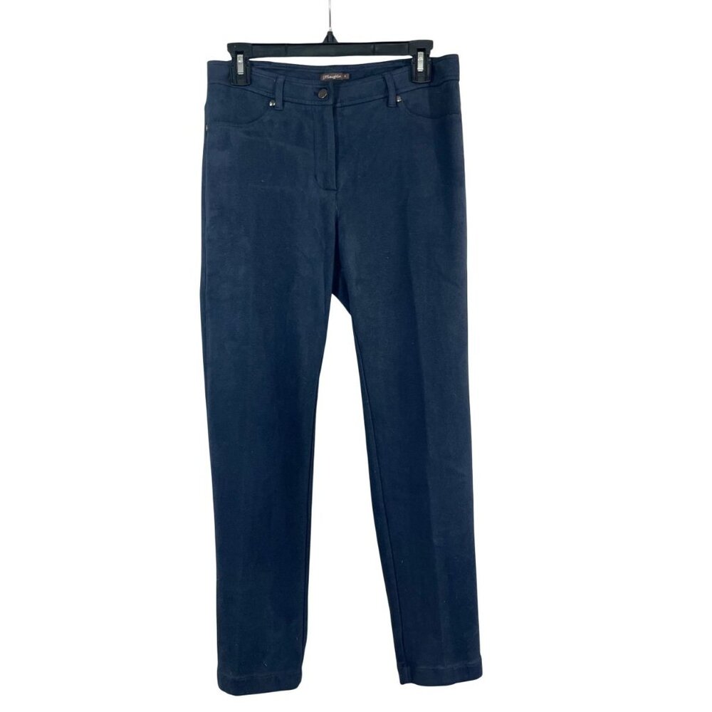 J.‎ McLaughlin Navy Blue Faux Suede Pants - Size 4